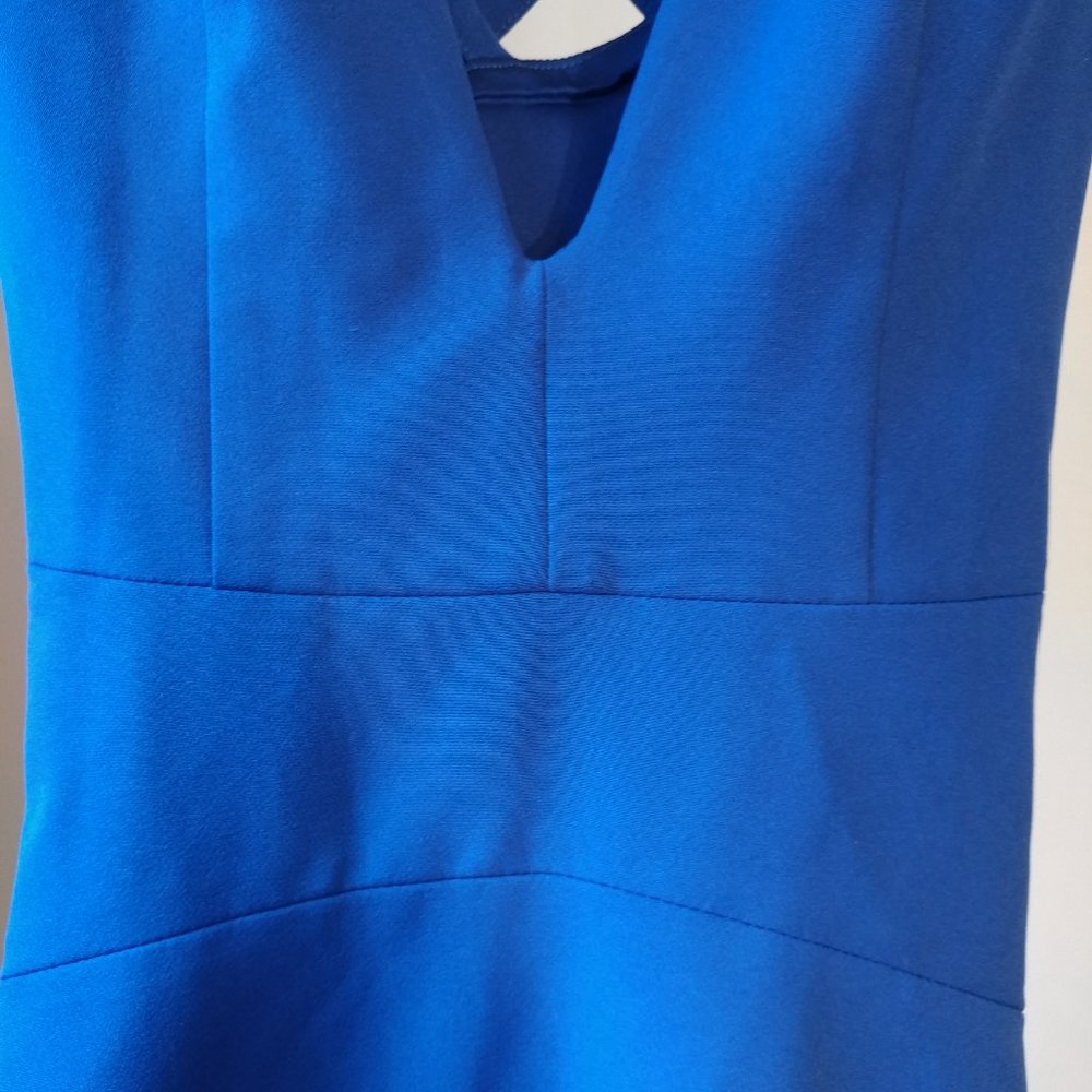 Blue Deep-V NBD Dress | Size XS - Picture 6 of 6